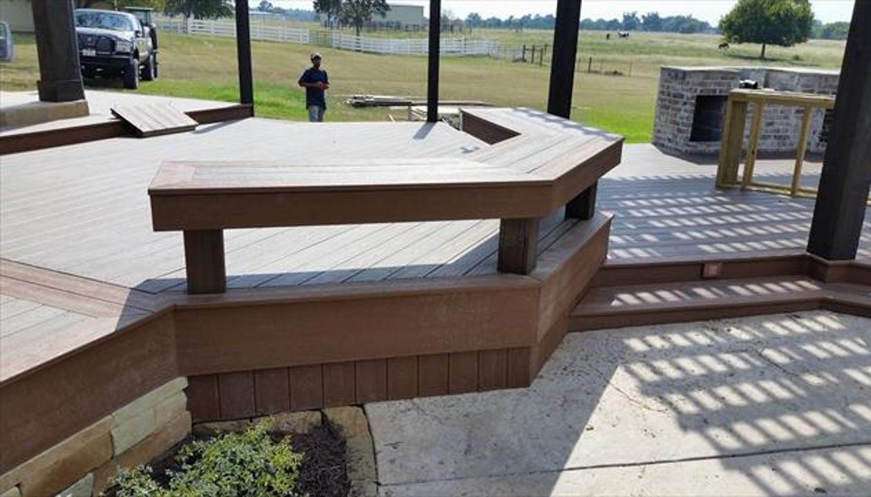 Trex composite deck, Texas