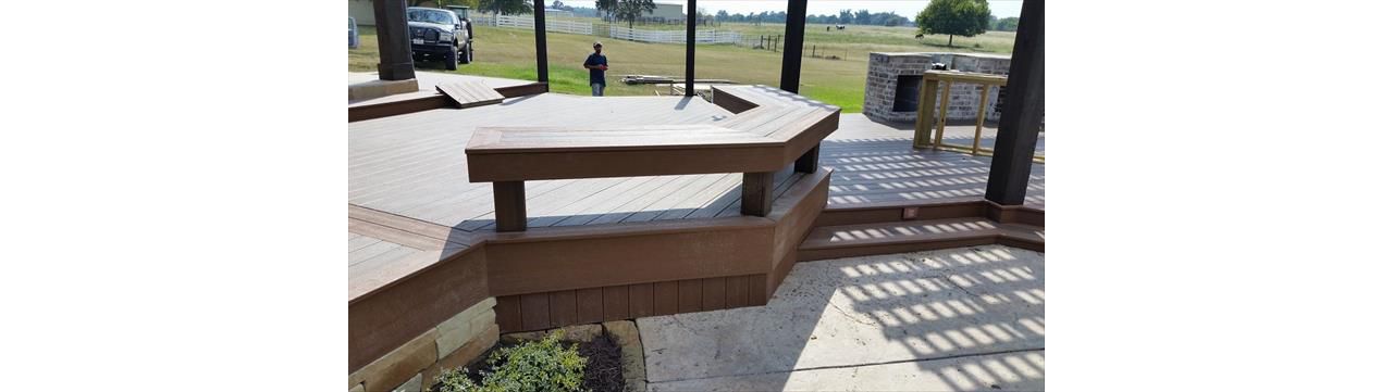 Trex composite deck, Texas