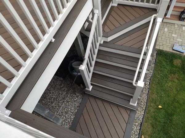 Northville Deck Stairs, Coastal Bluff and Coastal Sand, Naturals Decking