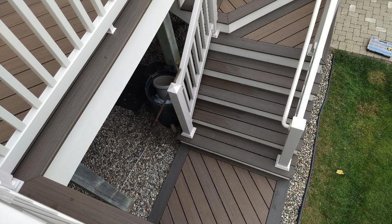 Northville Deck Stairs, Coastal Bluff and Coastal Sand, Naturals Decking