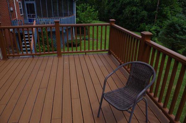 Trex Transcend decking, Treehouse color