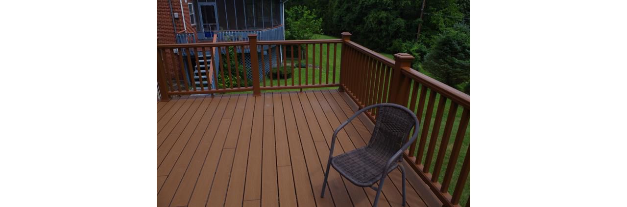 Trex Transcend decking, Treehouse color