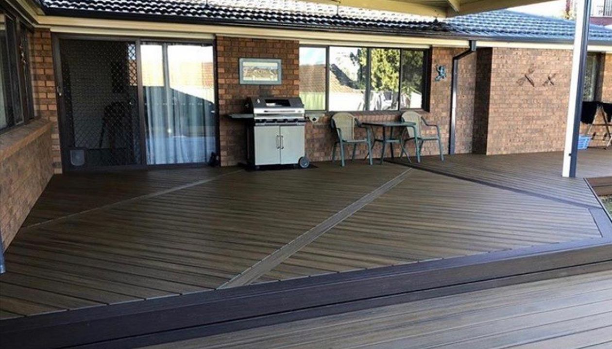 The barbeque is in place ready for the first family evening.