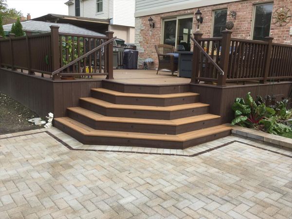 Trex Trancend with Custom Stairs