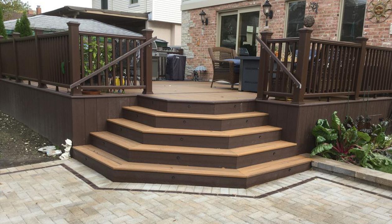 Trex Trancend with Custom Stairs