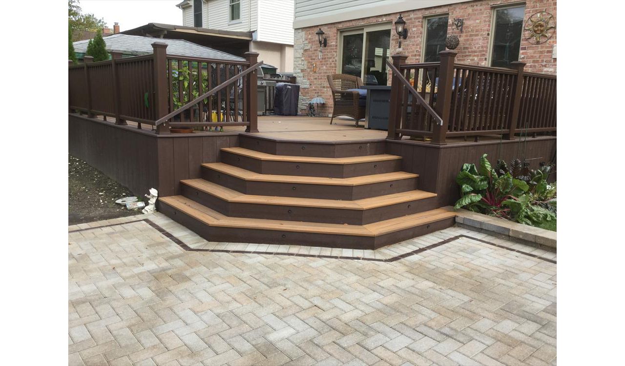 Trex Trancend with Custom Stairs