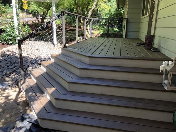 Trex Spice Rum 135 degrees steps. Happy Valley, OR.