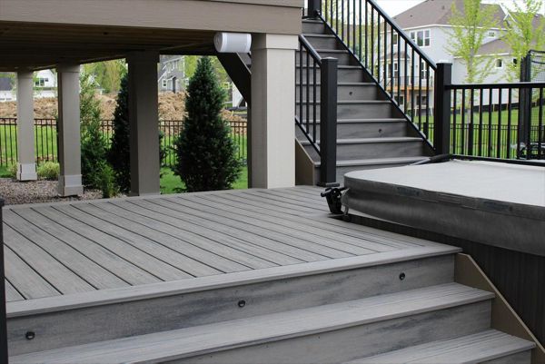 Trex decking in Island Mist - Plymouth