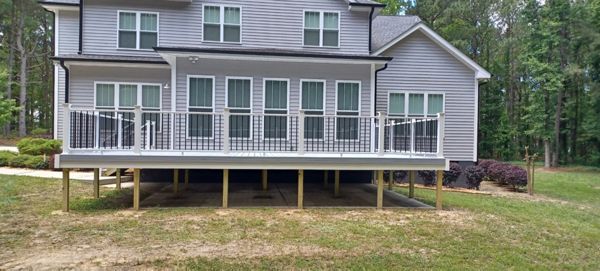 Trex Enhance Naturals Foggy Wharf deck