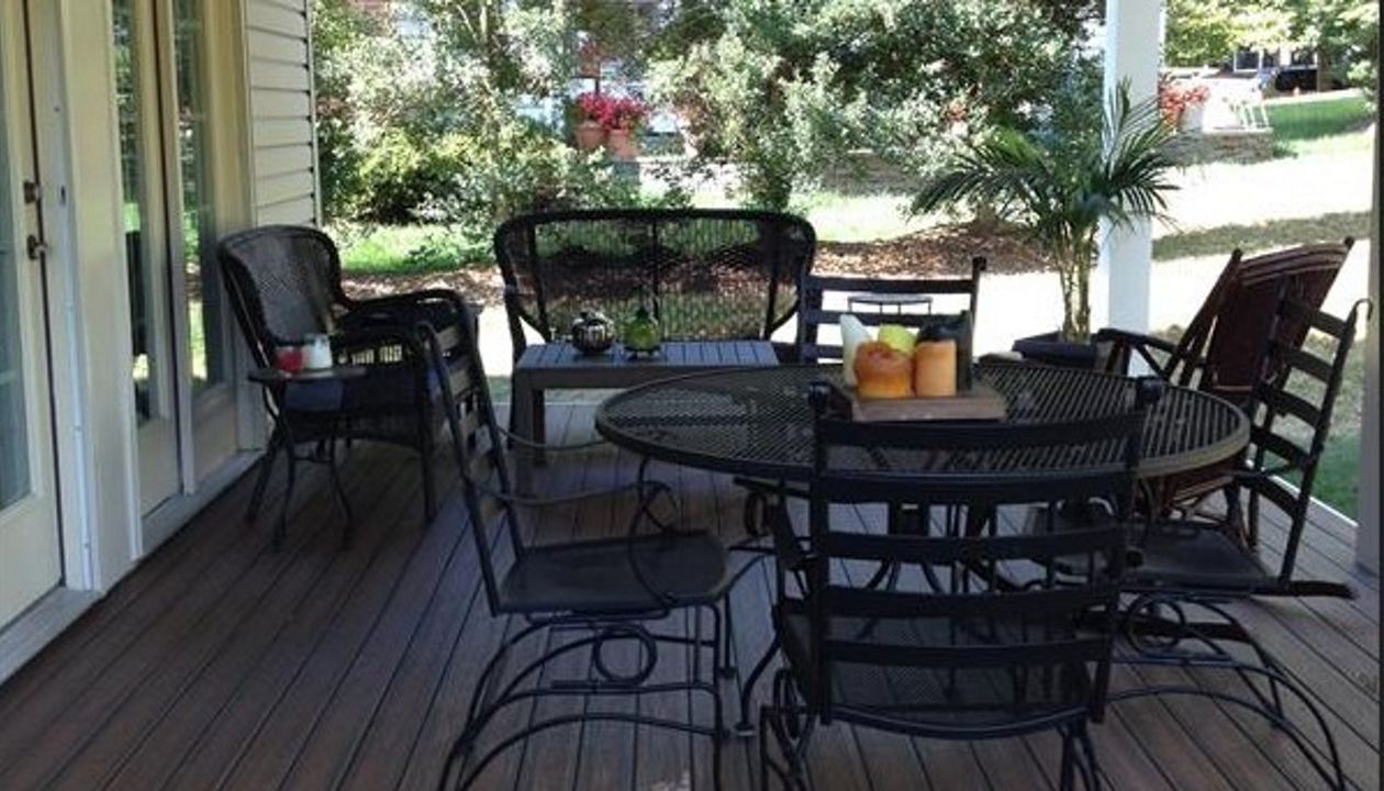 Trex Transcend Spiced Rum porch project