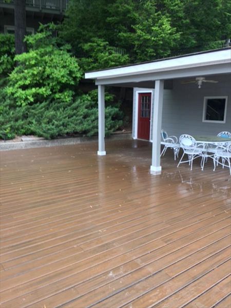 Trex Transcend Spiced Rum provides safe surface for by the water with no splinters