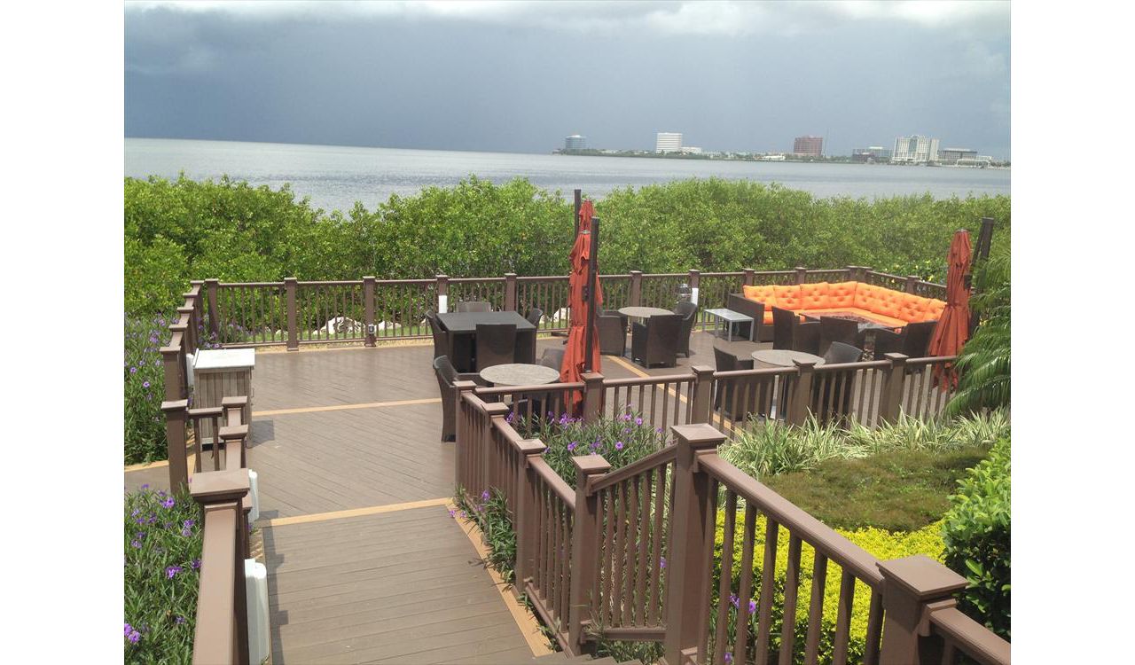 This restuarant wanted to expand their dining area and take advantage of this view. I think we nailed it!