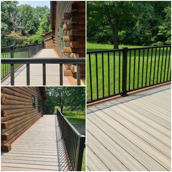 Jerseyville, Il Trex Rock Harbor with Signature Railing & post in black