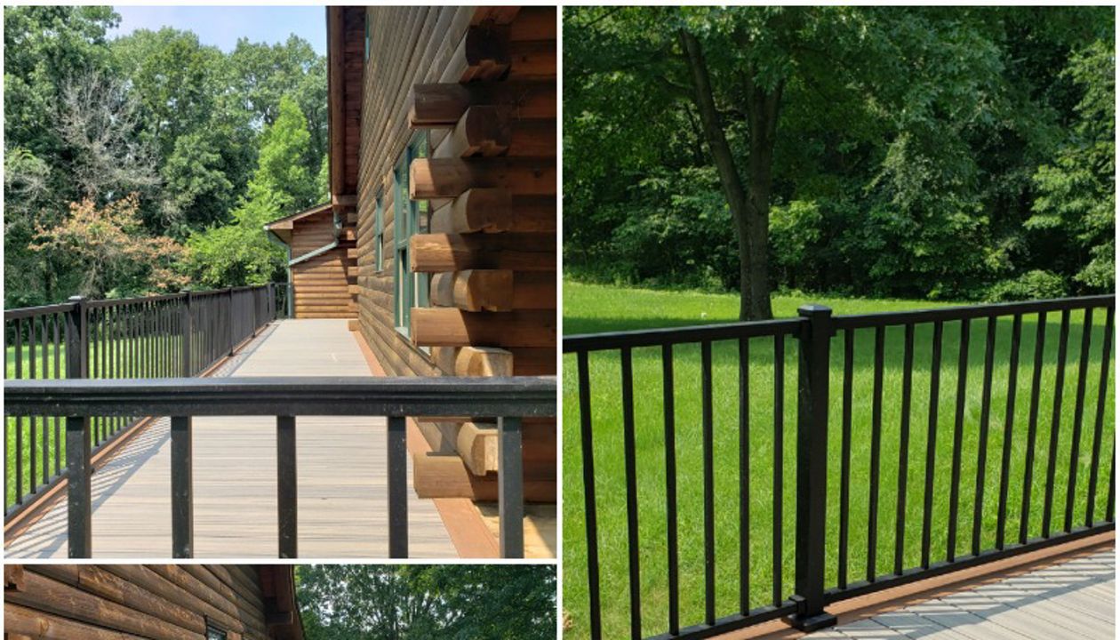 Jerseyville, Il Trex Rock Harbor with Signature Railing & post in black