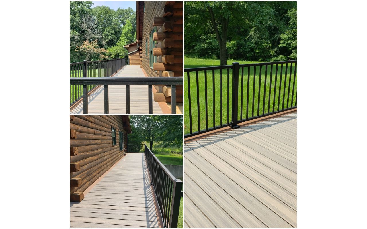 Jerseyville, Il Trex Rock Harbor with Signature Railing & post in black