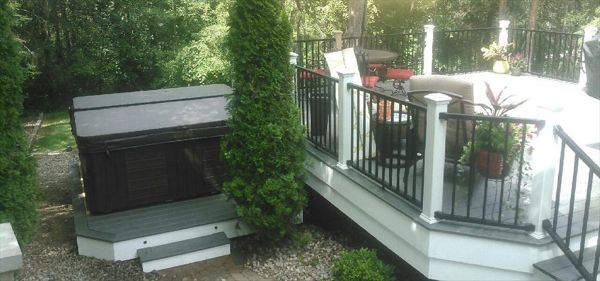 Enhanced Decking With Reveal Railing