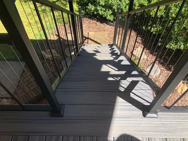 Trex Transcend Island Mist stairs resist rot & warping