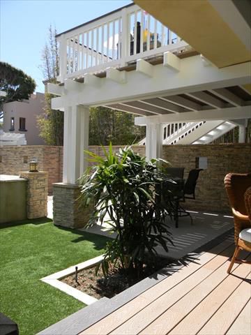 Ground level and second story Trex decks, Carlsbad, CA