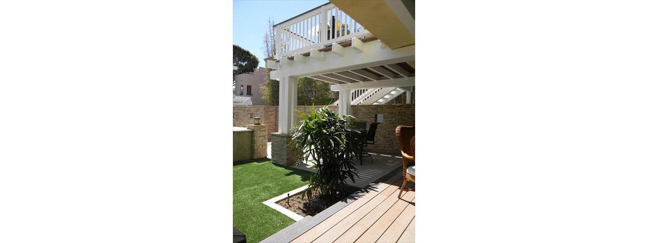 Ground level and second story Trex decks, Carlsbad, CA