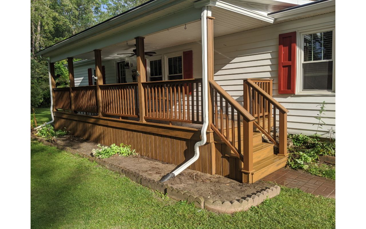Custom porch posts and trims.