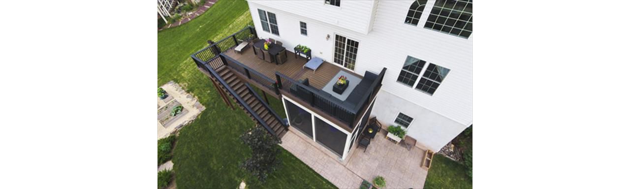 Custom Spiced Rum Deck with screened patio - York PA
