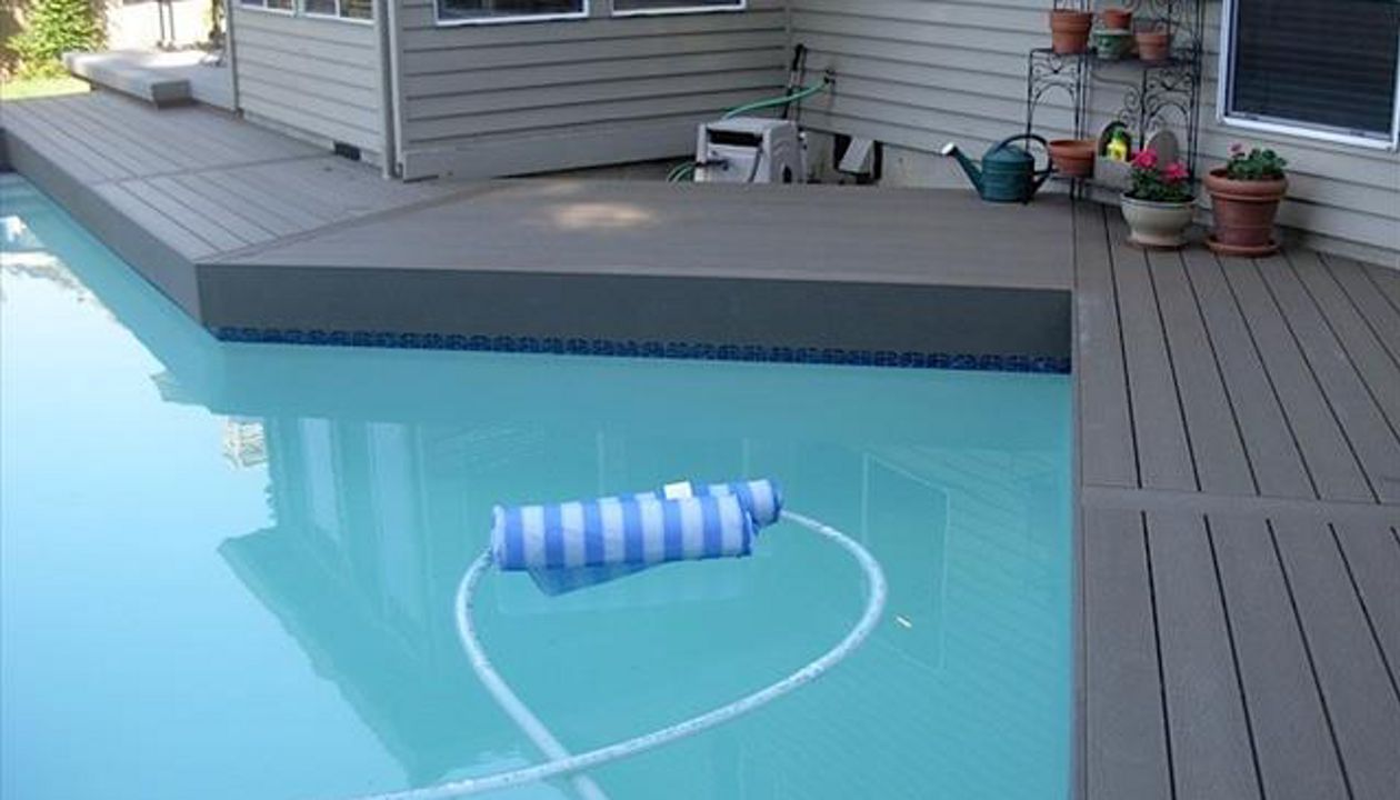 Trex pool surround