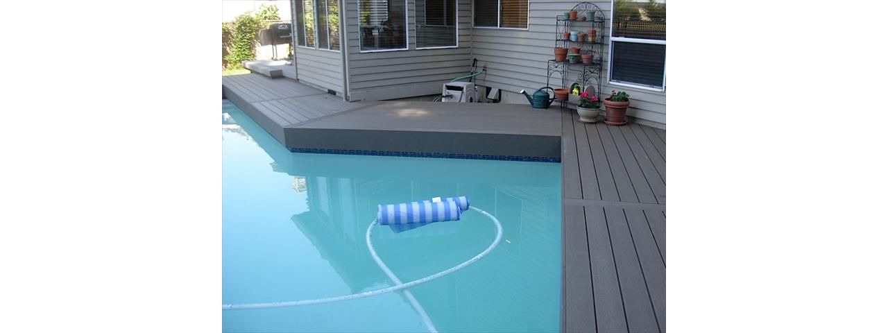 Trex pool surround