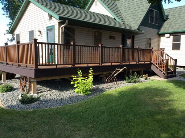 Trex wrap around deck