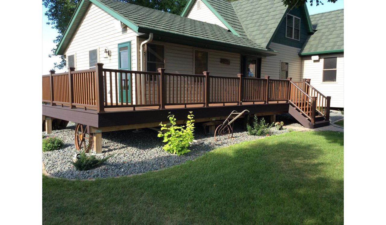 Trex wrap around deck