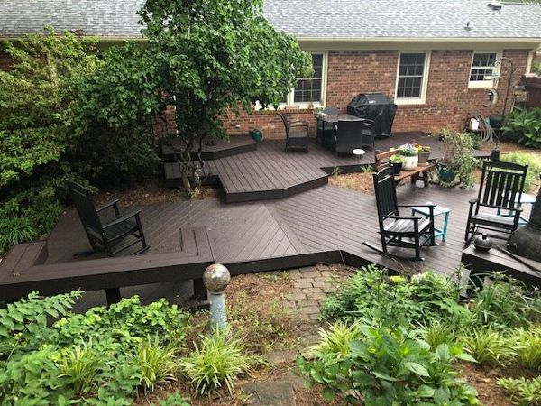 Unique & beatiful new Trex Select Woodland Brown deck in Greensboro, NC