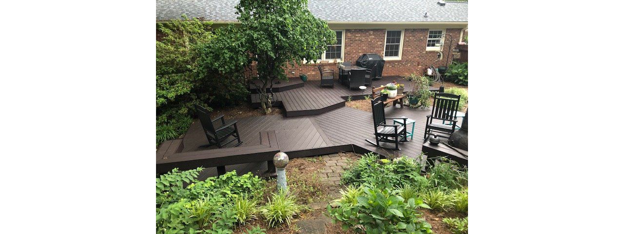 Unique & beatiful new Trex Select Woodland Brown deck in Greensboro, NC