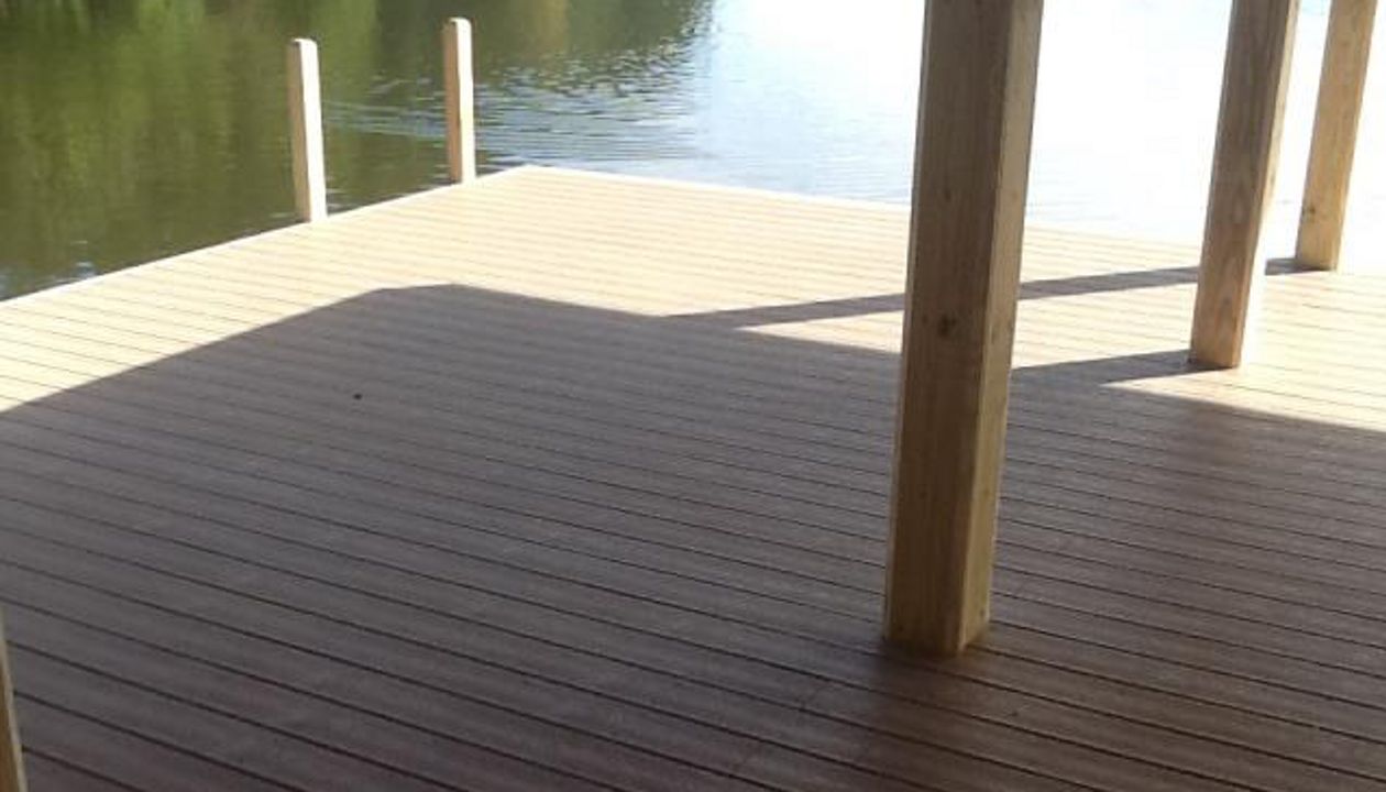 Trex Dock area allow you to go bare foot