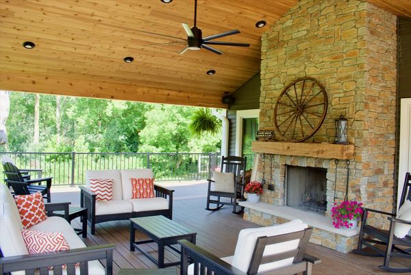 Trex outdoor living area.