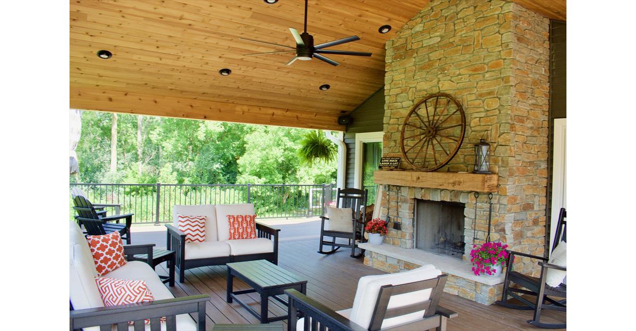 Trex outdoor living area.