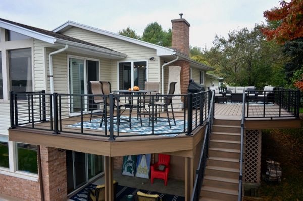 Custom Trex Deck with Signature Rod Railing