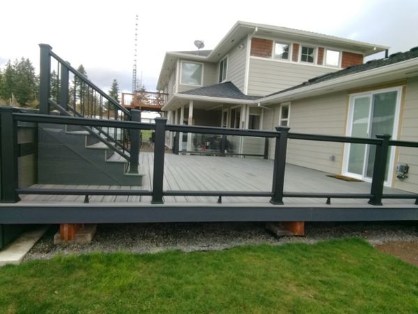 Island Mist with glass infill built for swim-spa