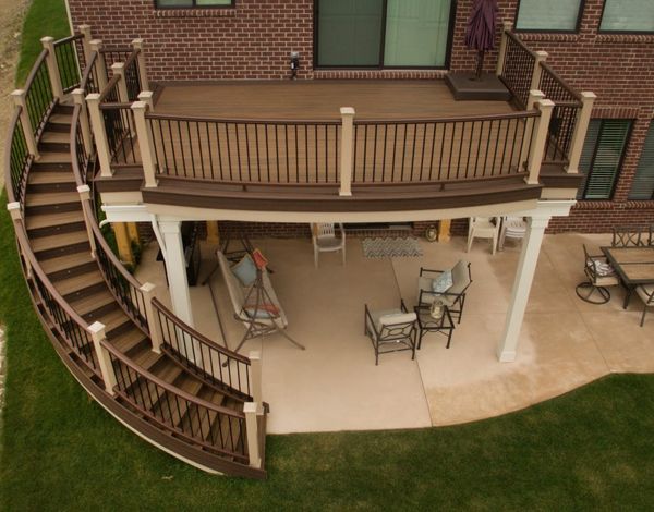 Double your space with a stamped patio!