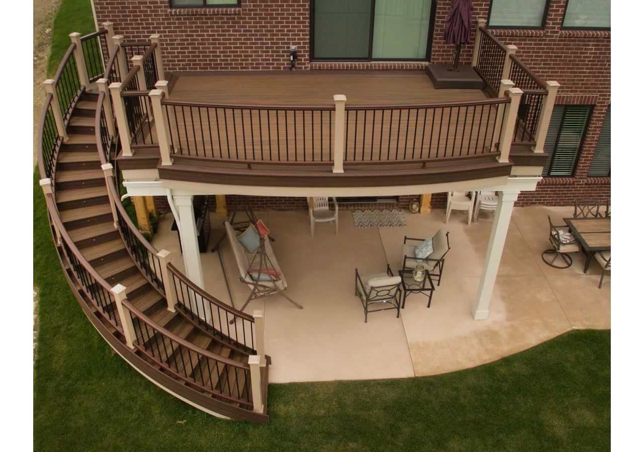 Double your space with a stamped patio!