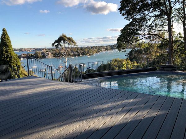 Lovely view of the bay from this Island Mist deck