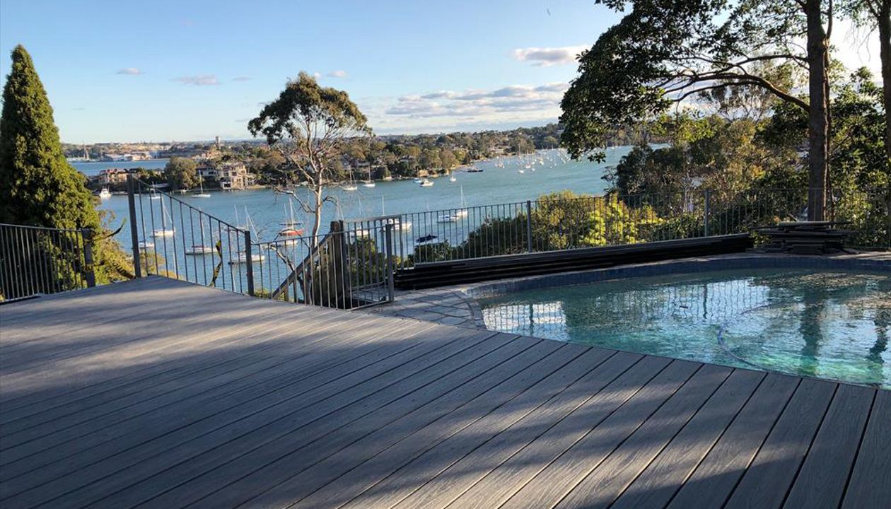 Lovely view of the bay from this Island Mist deck