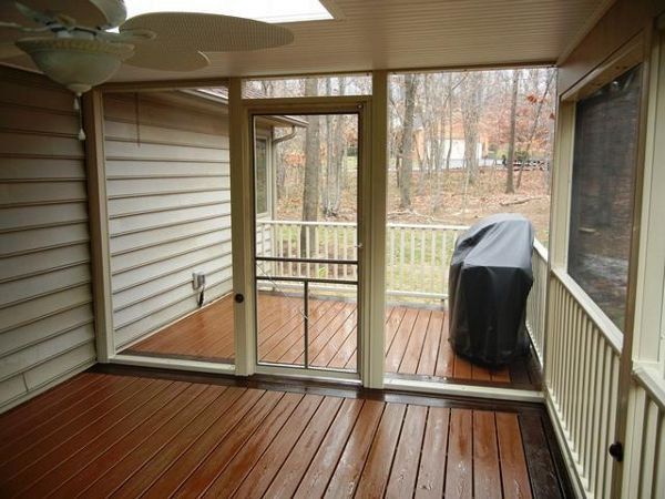 Inside of same deck.