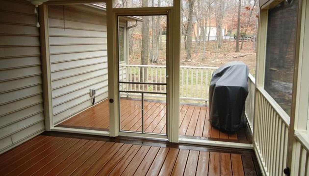 Inside of same deck.