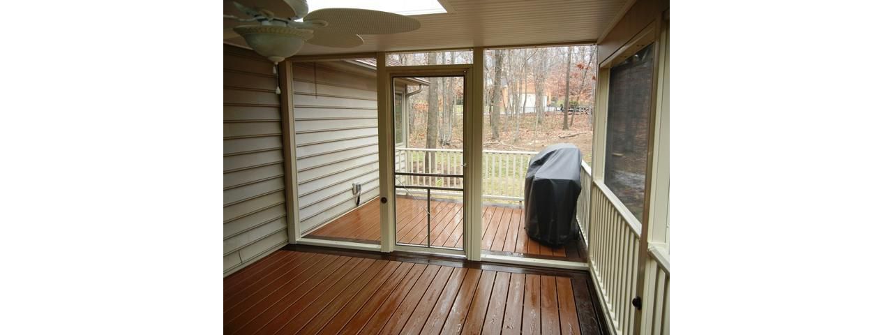 Inside of same deck.