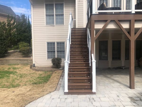 Trex Select riser boards & LED riser lights are your ambiance and safe way to the house