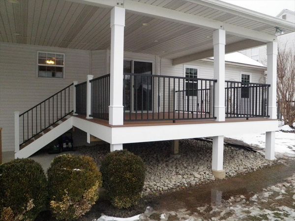 Trex Transcend Tree House Decking, Trex Signature Aluminum Railing