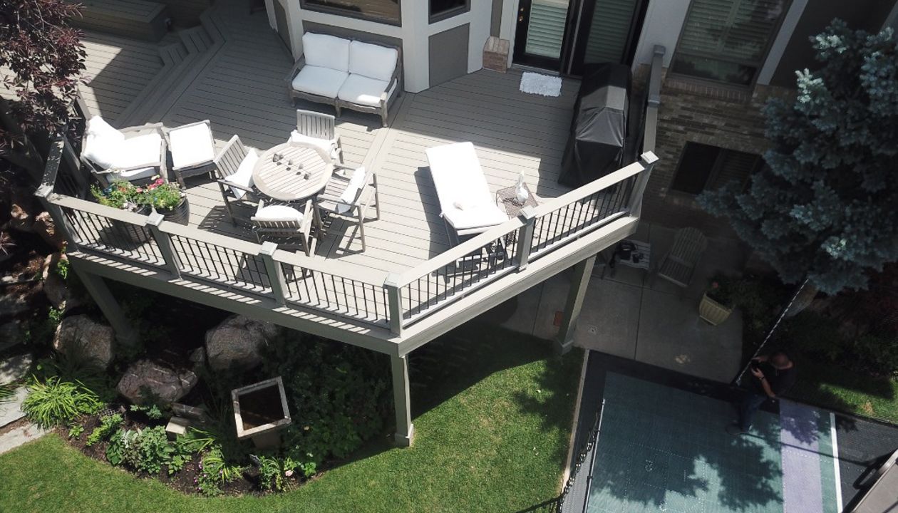 Gravel Path Deck with Transcend Railing Ogden City