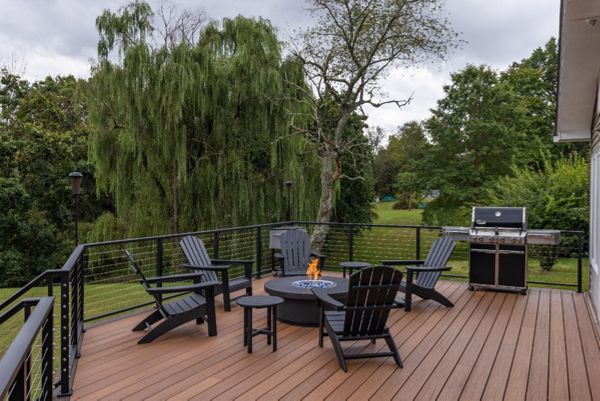 Trex Deck with cable rails In Flemington, NJ