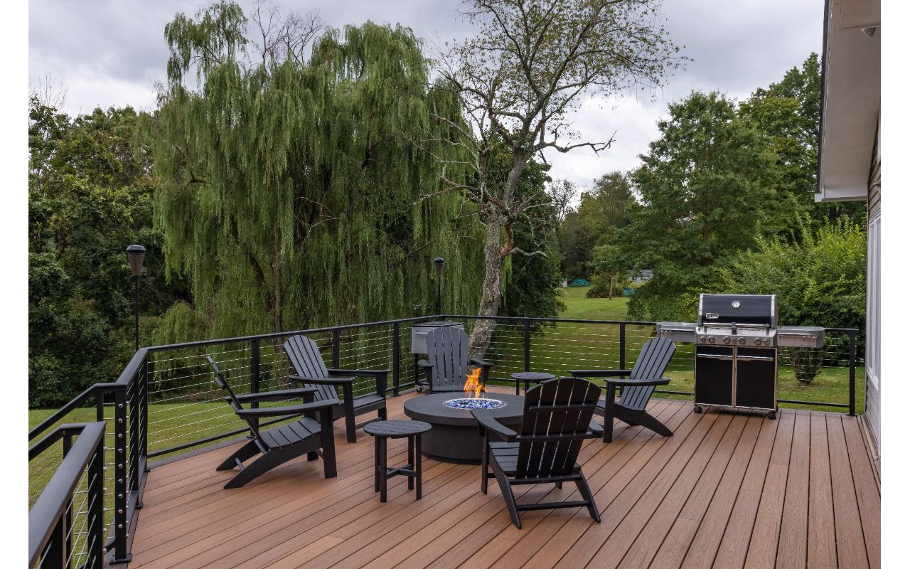 Trex Deck with cable rails In Flemington, NJ
