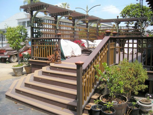 Trex composite decking and railing, southern California