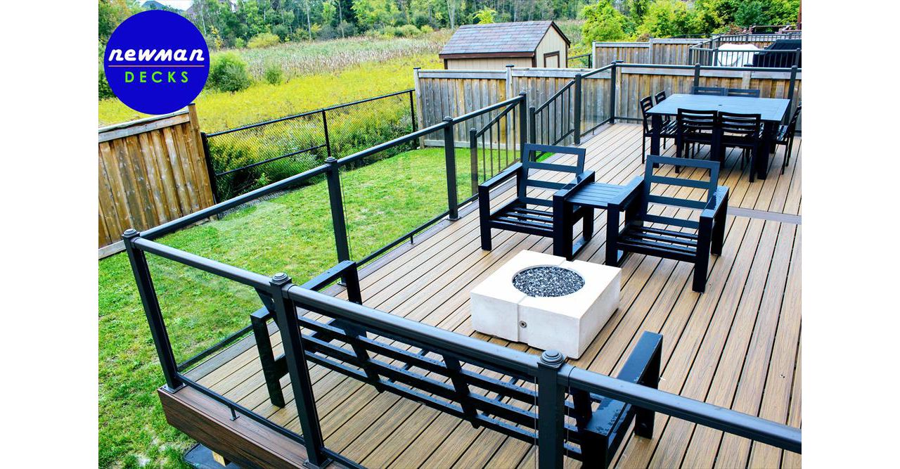 Newman Decks Trex composite with Aluminum Glass Railings
